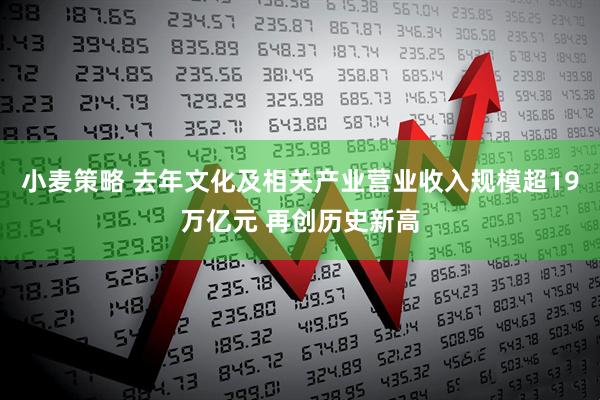 小麦策略 去年文化及相关产业营业收入规模超19万亿元 再创历史新高